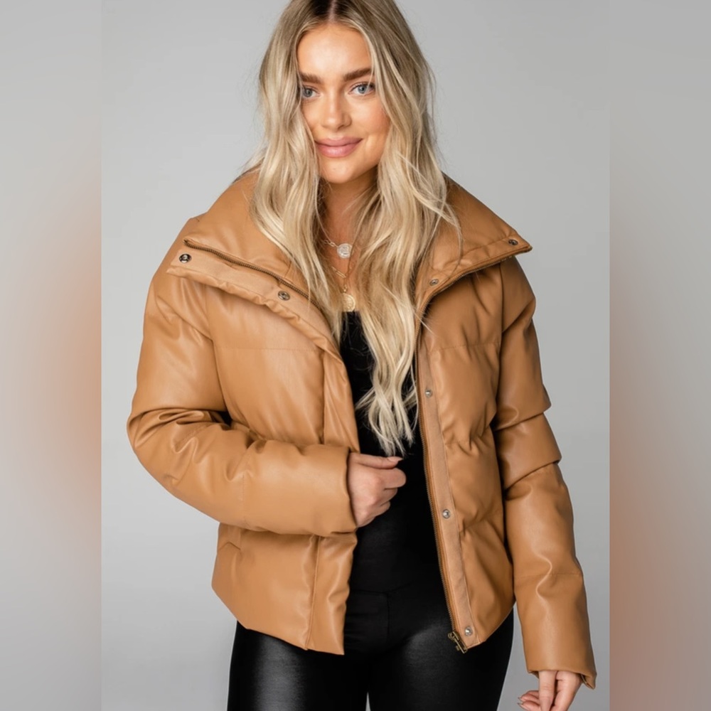 Tan/Brown Puffer Jacket